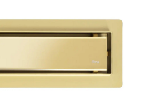 Rea Neox rozsdamentes acél zuhanyfolyóka 50 cm, fényes arany REA-G2560