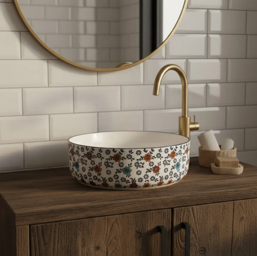 Rea Stefania pultra ültethető mosdó 36 cm, fehér REA-U9852