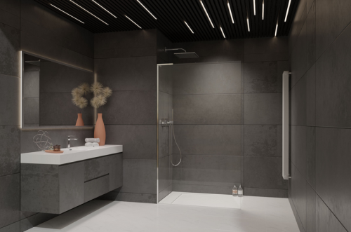 Radaway Modo SL II Walk-in zuhanyfal, króm színű profil, balos 100 cm 10319104-01-01L