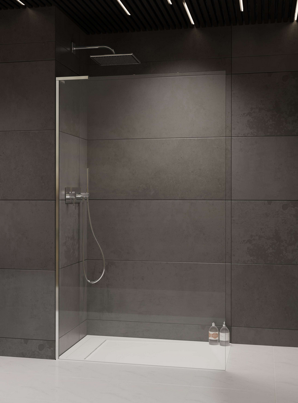 Radaway Modo SL II Walk-in zuhanyfal, króm színű profil, balos 100 cm 10319104-01-01L