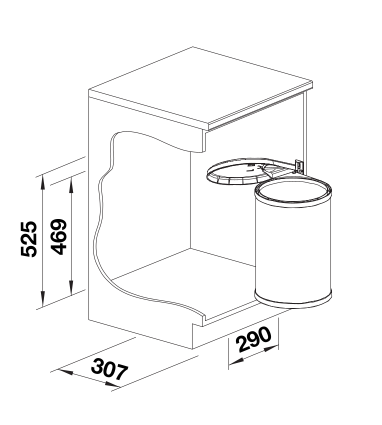 Blanco SINGOLO XL hulladékgyűjtő 527971