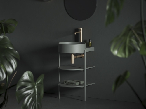 Ravak Yard 40 mosdó tartó keret, Grey Green D800008004