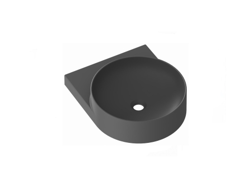 Ravak Yard 40 cm kerámia mosdó csaplyuk nélkül, antracit XJX03040000