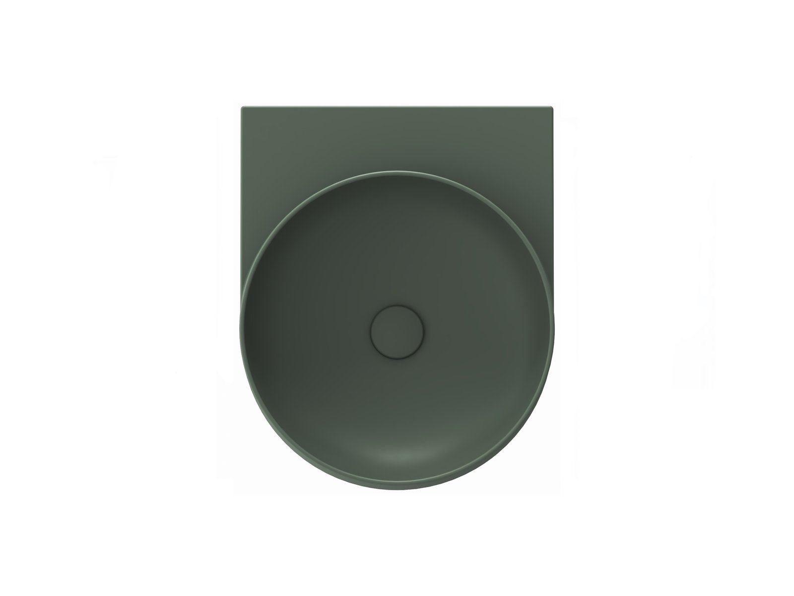 Ravak Yard 40 cm kerámia mosdó csaplyuk nélkül, Grey Green XJX08040000