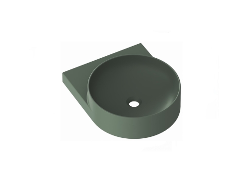 Ravak Yard 40 cm kerámia mosdó csaplyuk nélkül, Grey Green XJX08040000