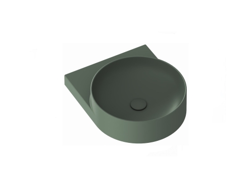 Ravak Yard 40 cm kerámia mosdó csaplyuk nélkül, Grey Green XJX08040000