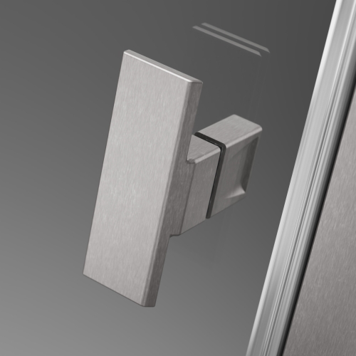 Radaway Brushed Nickel Nes KDJ II 90 B szögletes zuhanykabin ajtó 90 cm, szálcsiszolt króm 10032090-91-01L