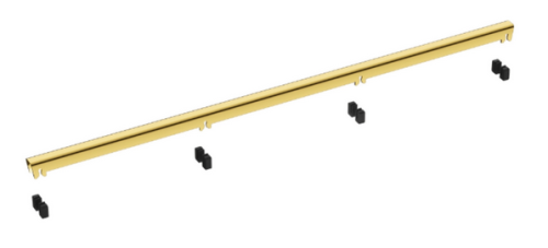 Balneo Slim & Low ProLine Gold 80 cm zuhanyfolyóka, szálcsiszolt arany A0401030201-3