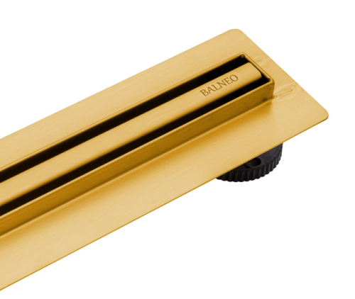 Balneo Slim & Low ProLine Gold 80 cm zuhanyfolyóka, szálcsiszolt arany A0401030201-3