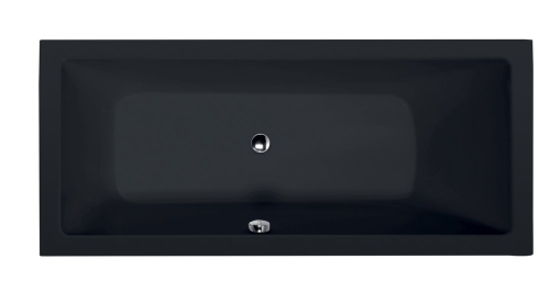 Sapho POLYSAN MIMOA 170x80 cm egyenes kád, matt fekete 71713.21