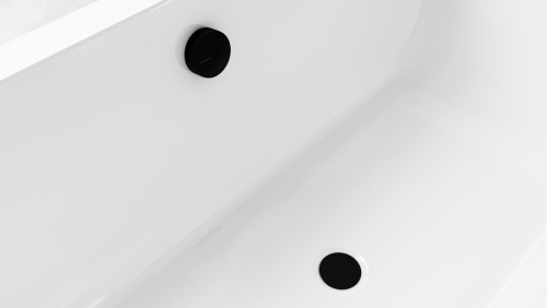 Sapho POLYSAN 120 cm bovdenes kád lefolyó, matt fekete 71856.21