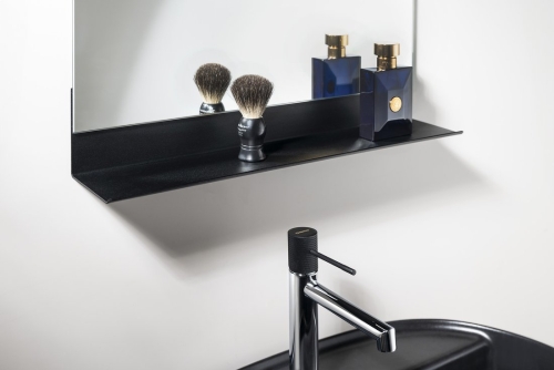 Sapho AQUALINE 60 cm polc, matt fekete 33218