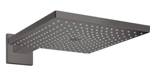 Hansgrohe Raindance E 300 Air 1jet fejzuhany 390 mm zuhanykarral EcoSmart 9 l/perc, szálcsiszolt fekete króm 26239340