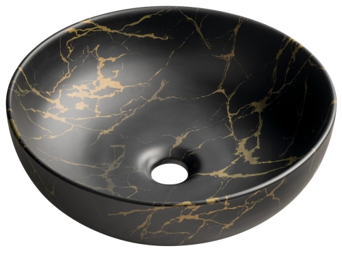 Sapho RONDANE 41 cm pultra ültethető mosdó, márvány AR435PT