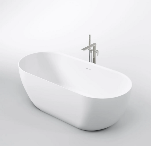 Marmy ALLURE SLIM 160x75 cm öntött műmárvány kád, fényes fehér 30 2003 16 11 10