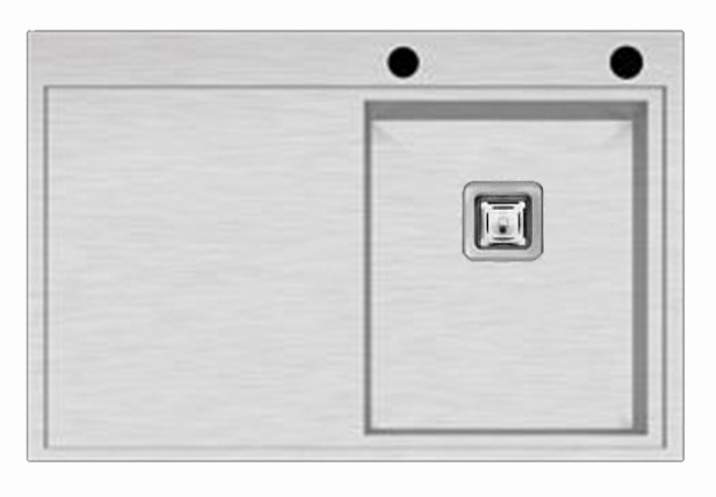 AS 3326RS HAND MADE inox mosogató jobbos AS-3326RS