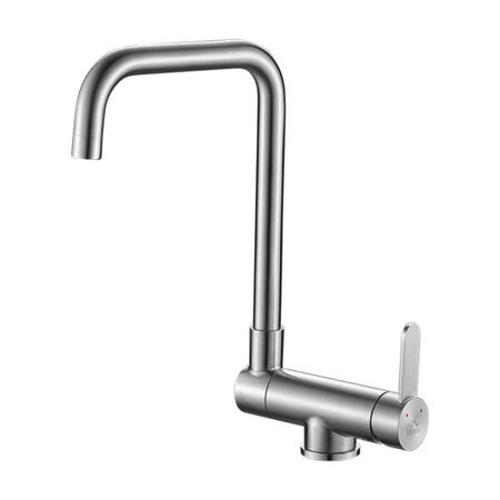 Laveo BONA ablak előtti lehajtható mosogató csaptelep, rozsdamentes acél BAB_265L