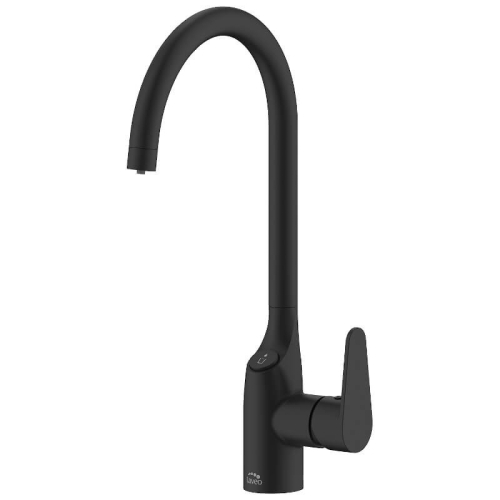 Laveo CLARO álló mosogató csatpelep AMII víztisztítóval, fekete BAKB798D