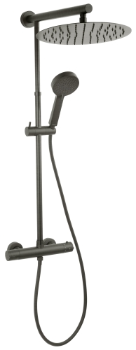 Ferro Trevi termosztátos zuhanyrendszer, gun metal NP75-TRV7U-GM