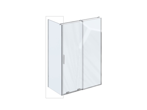 Ravak Roll 100 cm fix oldalfal Transzparent üveggel, krómhatású X90VA0C00Z1