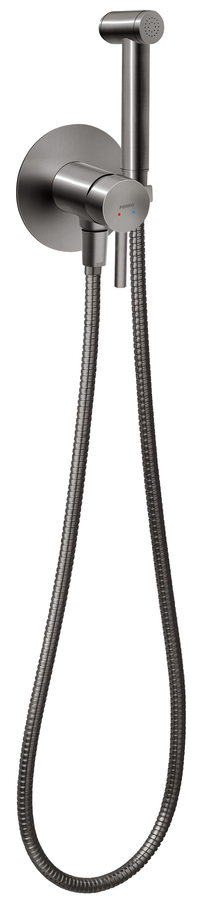 Ferro Ciriculus falba süllyesztett bide csaptelep, gun metál BCK66PGM