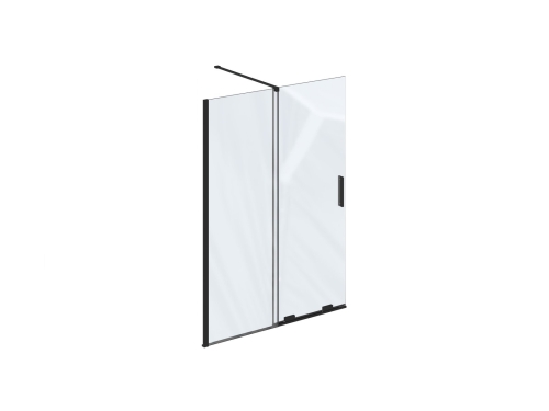 Ravak Roll 120 cm Walk-In zuhanyfal Transparent üveggel, fekete X9WVG0300Z1