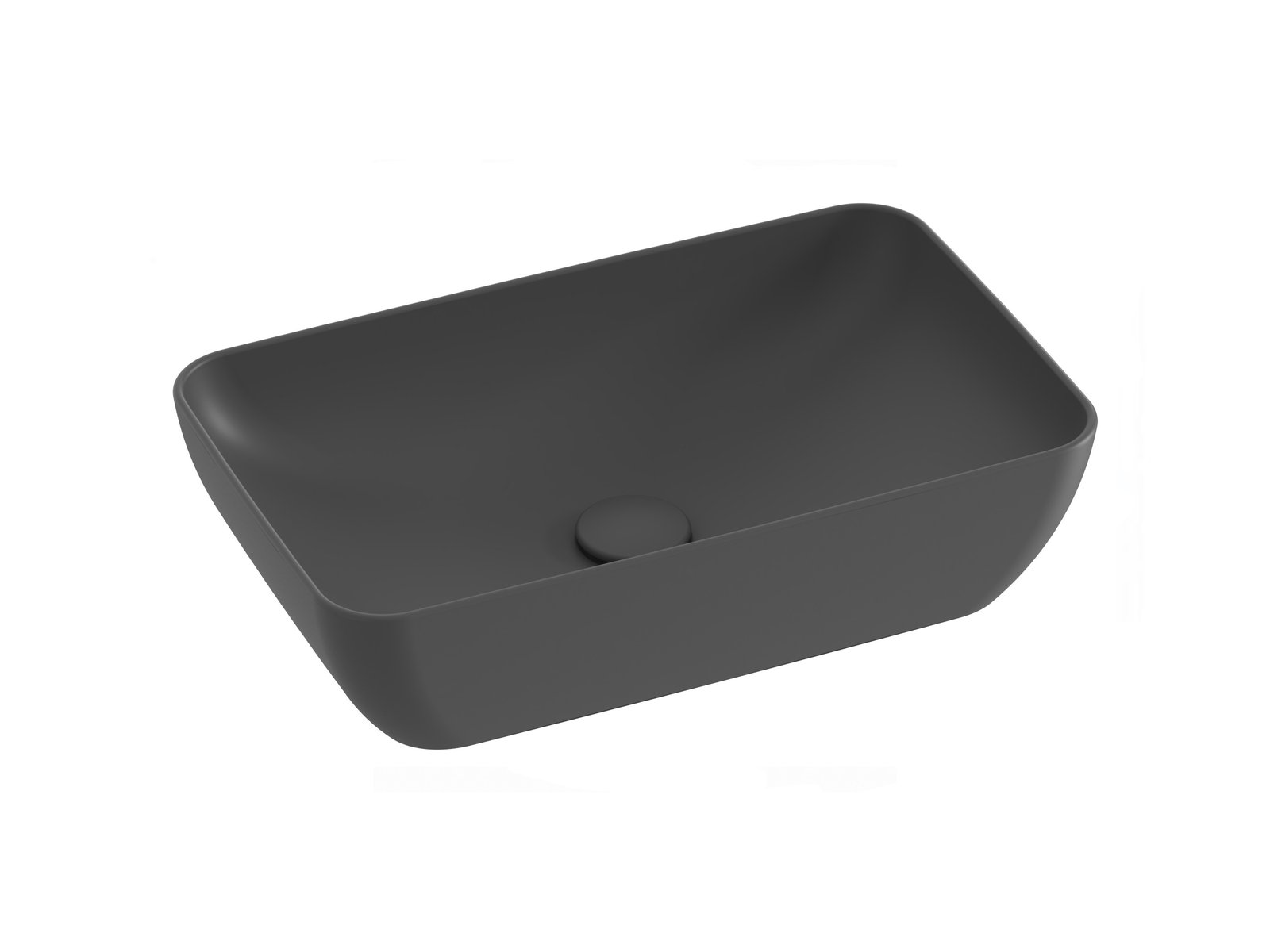 Ravak Uni R Slim 50x31 cm pultra ültethető mosdó, antracit XJX03150001