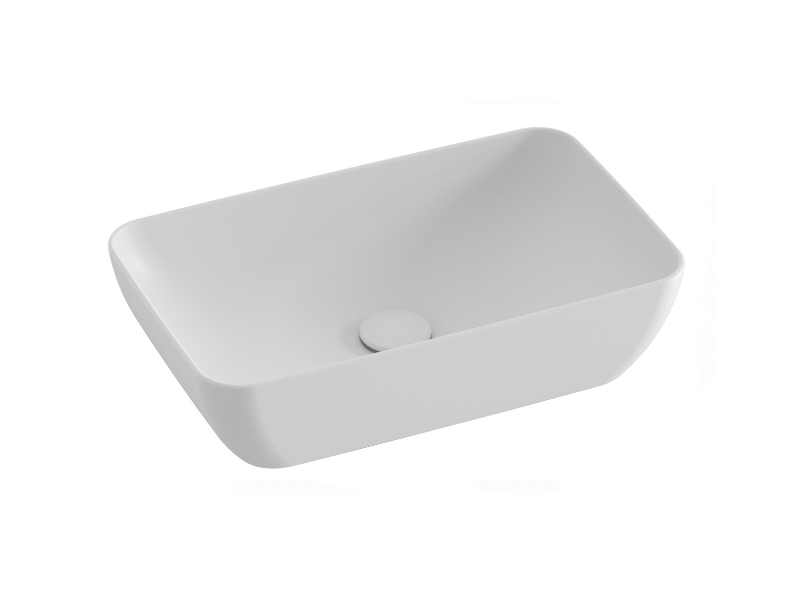 Ravak Uni R Slim 50x31 cm pultra ültethető mosdó, matt fehér XJX0E150000