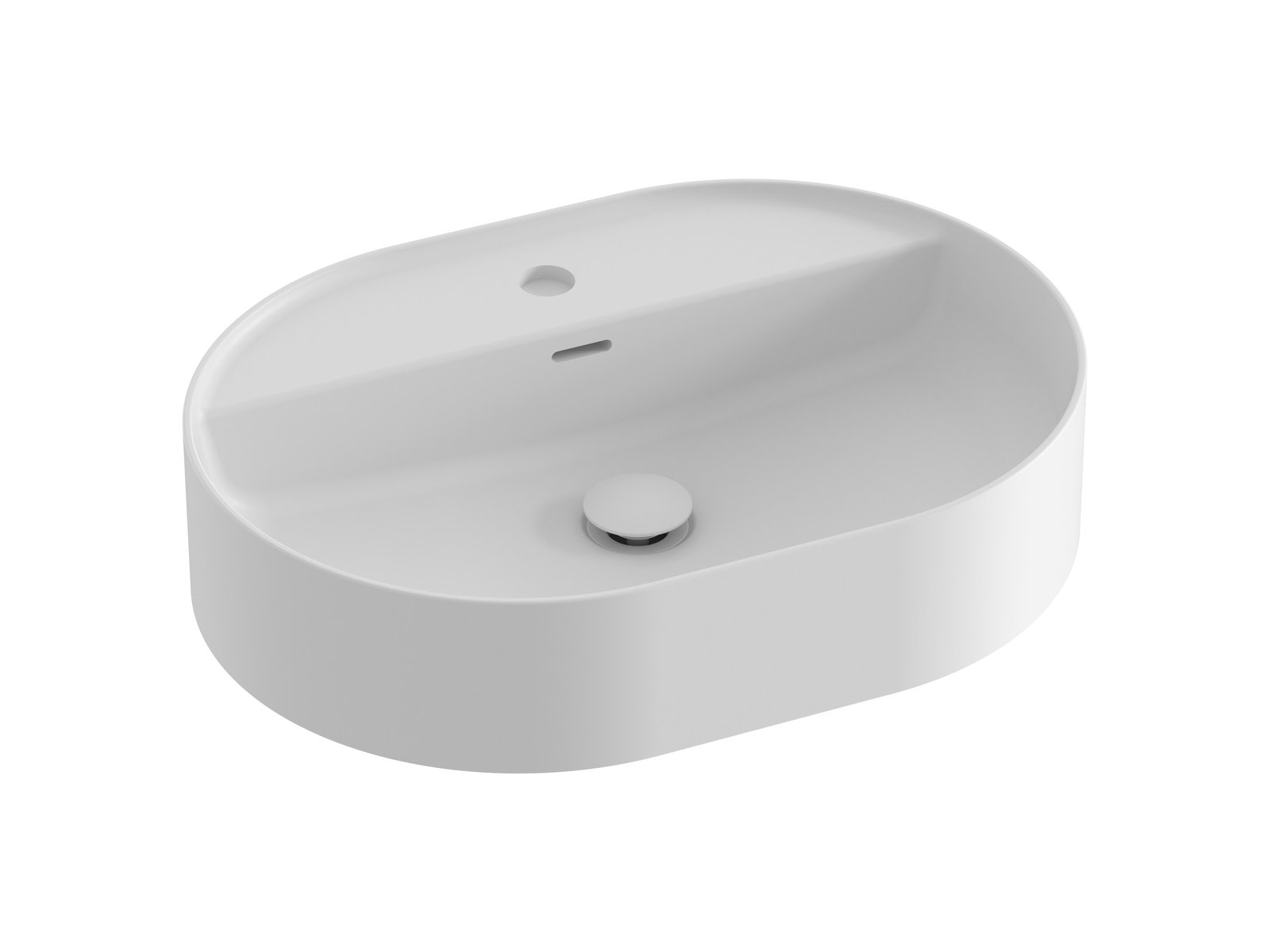 Ravak Ceramic O Slim Shelf 55x40 cm pultra ültethető mosdó, matt fehér XJX0E155001