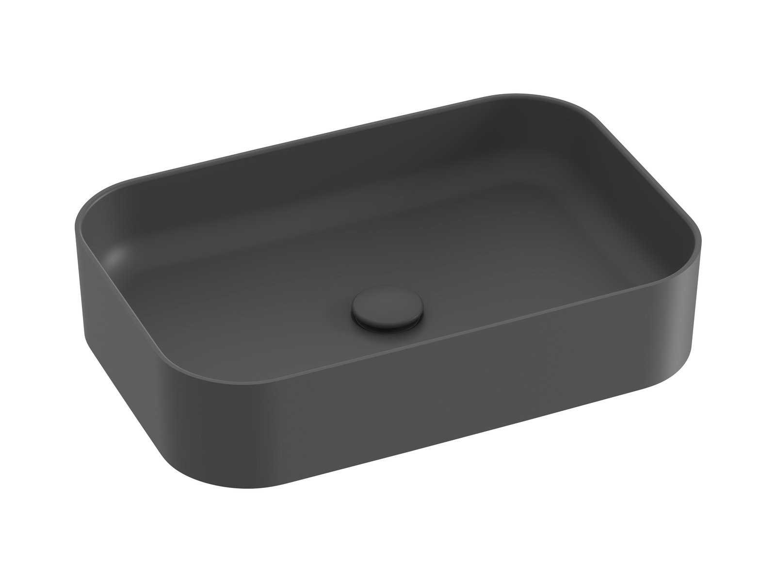 Ravak Ceramic R Slim 55x37 cm pultra ültethető mosdó, antracit XJX03155003