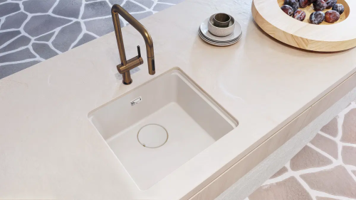 Deante Momi egymedencés gránit mosogató, alabástrom ZKM_A10A