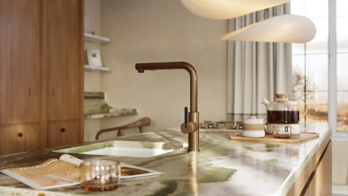 Deante Momi egymedencés gránit mosogató, alabástrom ZKM_A10A