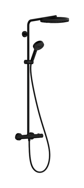 Hansgrohe Pulsify S Puro Showerpipe EcoSmart 260 1jet Ecostat Fine termosztátos zuhanyrendszer, matt fekete 24237670
