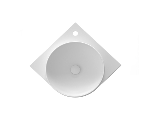 Ravak Yard C 45 cm kerámia sarok mosdó, matt fehér XJX0E245001