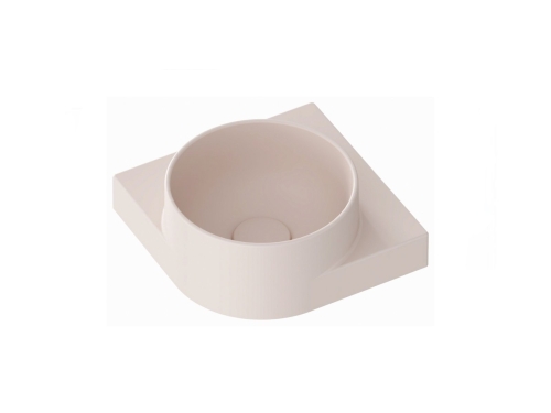 Ravak Yard C 28 cm kerámia sarok mosdó, Alabaster Pink XJX0G228000