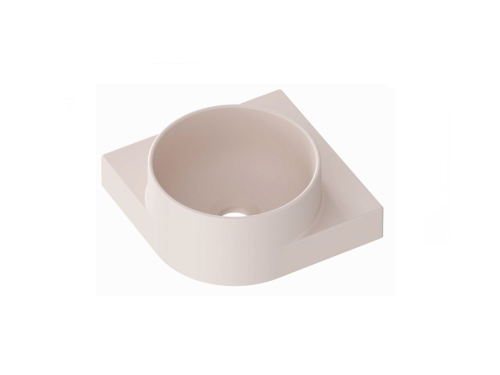 Ravak Yard C 28 cm kerámia sarok mosdó, Alabaster Pink XJX0G228000