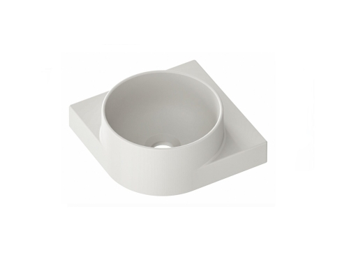 Ravak Yard C 28 cm kerámia sarok mosdó, Smoke Grey XJX0O228000