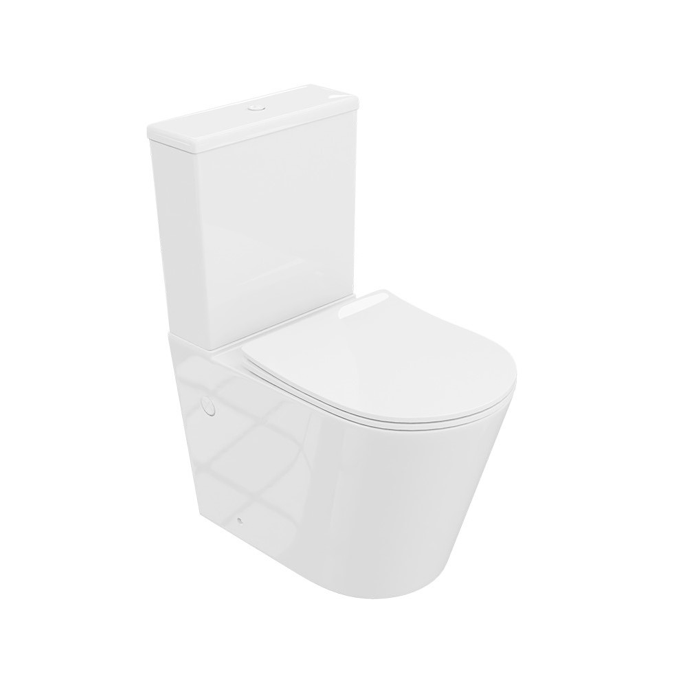 Lavita NEPTUN monoblokkos wc Soft Close ülőkével, fehér 5900378325574