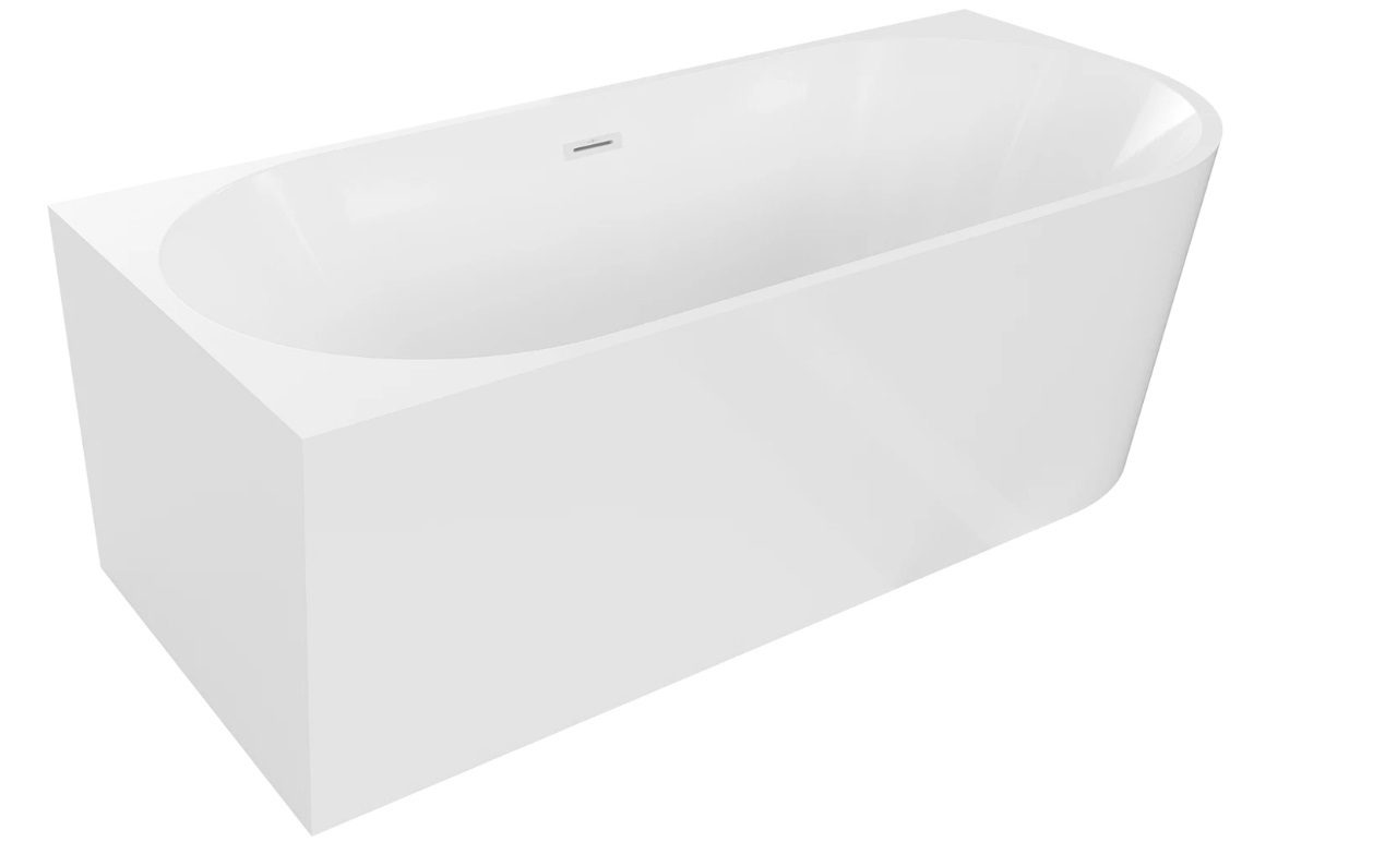 Inspiro Design Calenzia Corner 170x80 cm balos szabadon álló sarokkád, fehér CAS170x75x59B