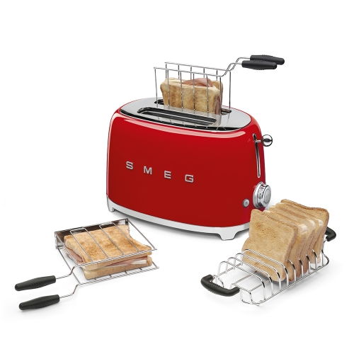 SMEG retro vízforraló és kenyérpirító szett, piros TSF01RDEU/KLF03RDEU
