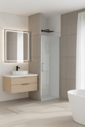Inspiro Design Portadella 90 cm nyíló zuhanyajtó, króm ZUA-90
