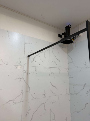 Inspiro Design Liberta 90 cm Walk-In Black zuhanyfal, fekete ZUWB-90 (KT-02259)