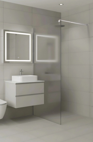 Inspiro Design Liberta 120 cm Walk-In zuhanyfal Matt üveggel, króm ZUWM-120