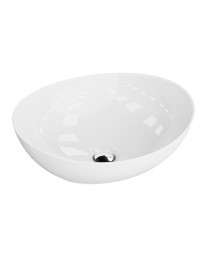 Lavita Luna pultra ültethető mosdó 41x33 cm, fehér 5900378358343