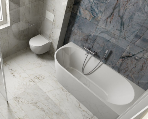 Lavita Caldera szabadonálló kád sarokba 170x80 cm jobbos, fehér 5900378345787