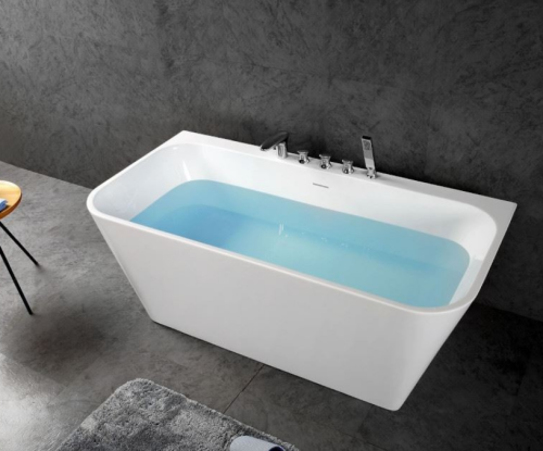 Lavita Elias szabadonálló kád falhoz 150x75 cm, fehér 5900378345107