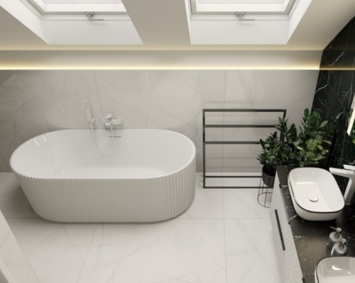 Lavita Oklahoma szabadonálló kád 170x80 cm, fehér 5900378341109