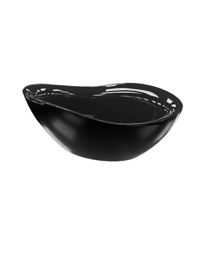 Lavita Reus Black szabadonálló kád 180x89 cm, fekete 5900378345077