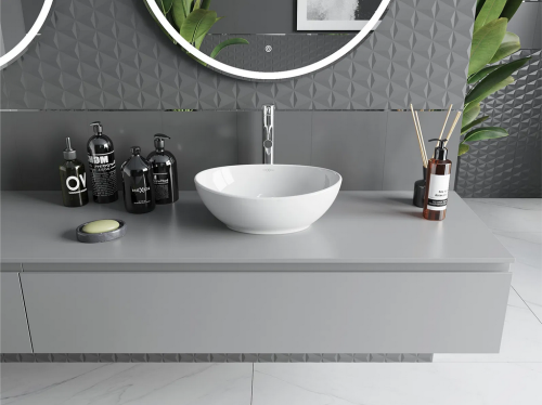 Mexen Elza pultra ültethető mosdó 40x33 cm, fehér 21014000