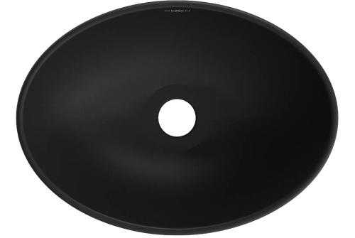 Mexen Elza pultra ültethető mosdó 40x33 cm, arany/fekete 21014026